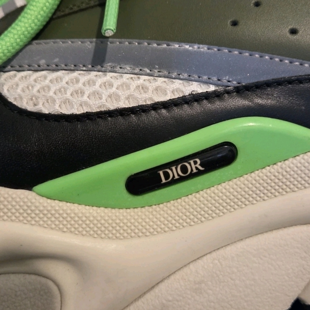 RARE Dior B22 Khaki Pistachio Size 44 US Mens Size 10-10.5 - Picture 8 of 13